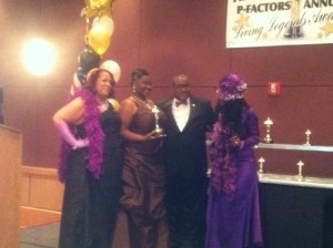 Living Legend Honoree Keesha Rivers with Co-Host Ms. B (left), Presenter Allie Braswell and Host Pam Powell.